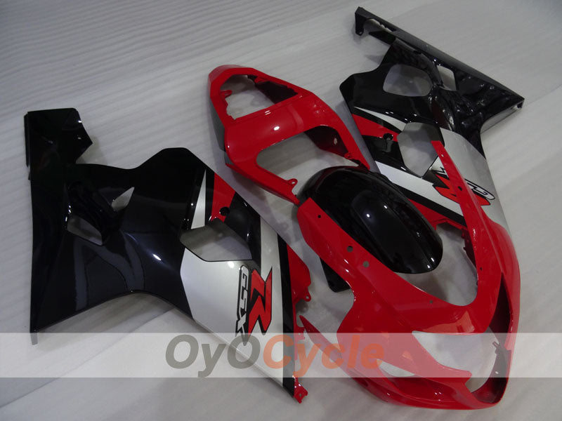 Verkleidungssatz für Einspritzermodelle der GSXR600, Baujahre 04-05 - Rot, Schwarz - Werksstil #OYO87905261 Hauptbild