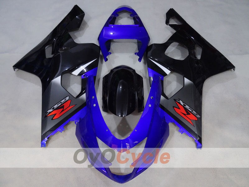 Einspritz-Verkleidungssatz für GSX R750 04-05 - Blau, Schwarz - Werksstil #OYO87905284