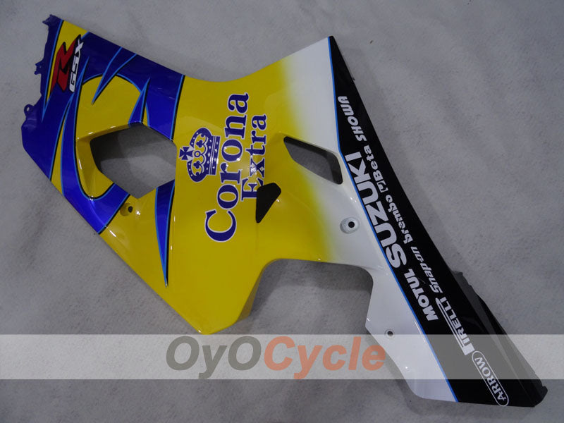 Einspritz-Verkleidungssatz für GSX R750 04-05 - Gelb, Blau - Corona #OYO87905285