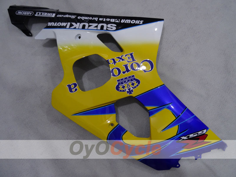 Einspritz-Verkleidungssatz für GSX R750 04-05 - Gelb, Blau - Corona #OYO87905285