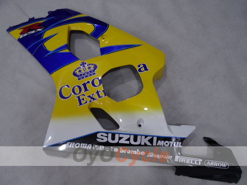 Einspritz-Verkleidungssatz für GSX R750 04-05 - Gelb, Blau - Corona #OYO87905285