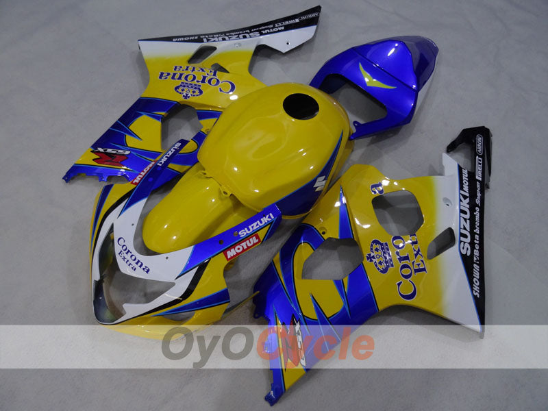 Einspritz-Verkleidungssatz für GSX R750 04-05 - Gelb, Blau - Corona #OYO87905285