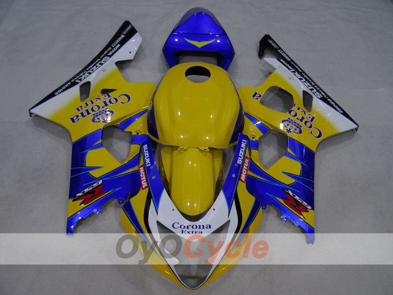 Verkleidungssatz für Einspritzermodelle der GSXR600, Baujahre 04-05 - Gelb, Blau - Corona, MOTUL #OYO87905263 Zweitbild
