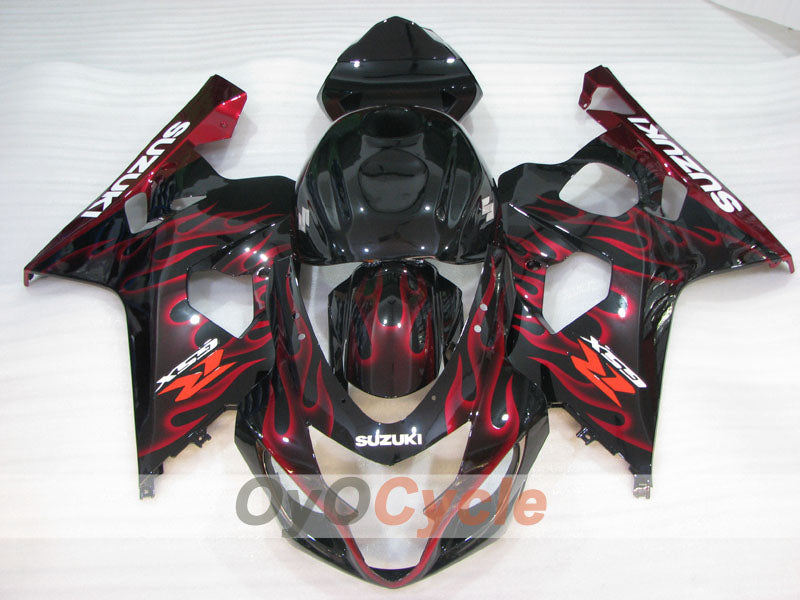 Einspritz-Verkleidungssatz für GSX R750 04-05 - Rot, Schwarz - Flame #OYO87905286 Zweitbild