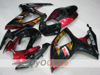 Verkleidungssatz im Spritzgussverfahren für GSX R600 06-07 - Rot, Schwarz - Werksdesign #OYO87905302