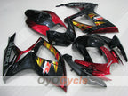 Verkleidungssatz im Spritzgussverfahren für GSX R600 06-07 - Rot, Schwarz - Werksdesign #OYO87905302