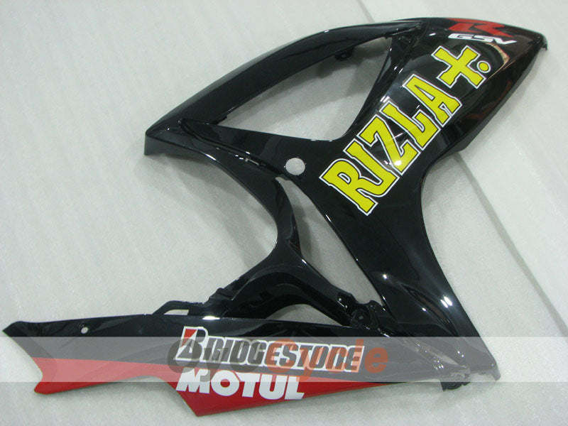 Verkleidungssatz für Einspritzung für GSX R600 06-07 - Gelb, Schwarz - Rizla+ #OYO87905303