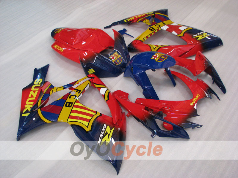 Verkleidungssatz für Einspritzung für GSX R600 06-07 - Rot, Blau - FCB #OYO87905305 Zweitbild