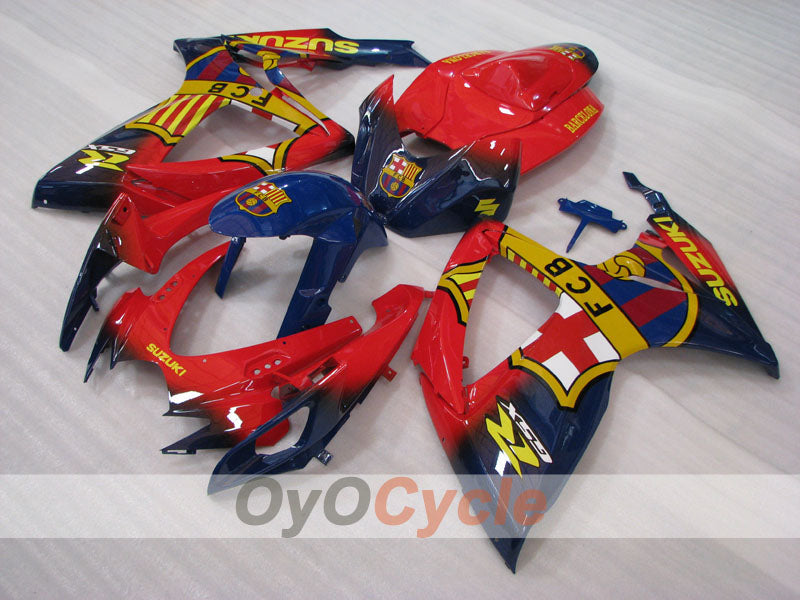 Verkleidungssatz für Einspritzung für GSX R600 06-07 - Rot, Blau - FCB #OYO87905305 Hauptbild