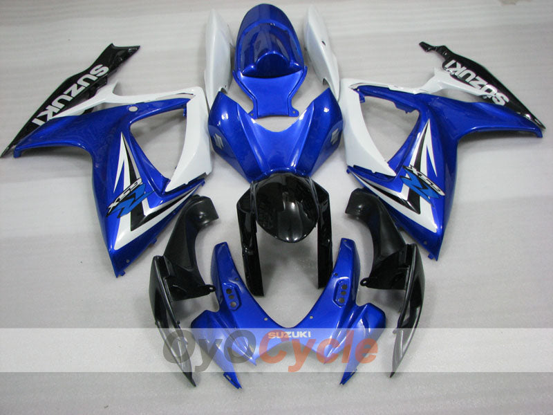 Verkleidungssatz für Einspritzung für GSX R600 06-07 - Blau, Weiß, Schwarz - Werksstil #OYO87905306