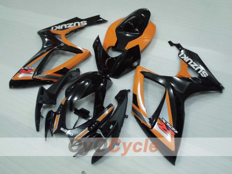Verkleidungssatz für Einspritzung für GSX R600 06-07 - Orange, Schwarz - Werksstil #OYO87905307