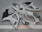 Verkleidungssatz für Einspritzung für GSX R600 06-07 - Weiß, Silber - Werksstil #OYO87905308