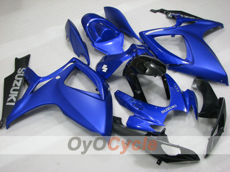 Verkleidungssatz für Einspritzung für GSX R600 06-07 - Blau, Schwarz - Werksstil #OYO87905309