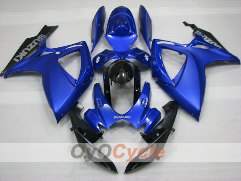 Verkleidungssatz für Einspritzung für GSX R600 06-07 - Blau, Schwarz - Werksstil #OYO87905309