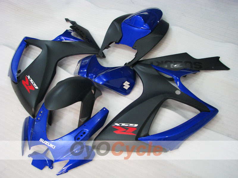 Verkleidungssatz für Einspritzung für GSX R600 06-07 - Blau, Schwarz - Werksstil #OYO87905311