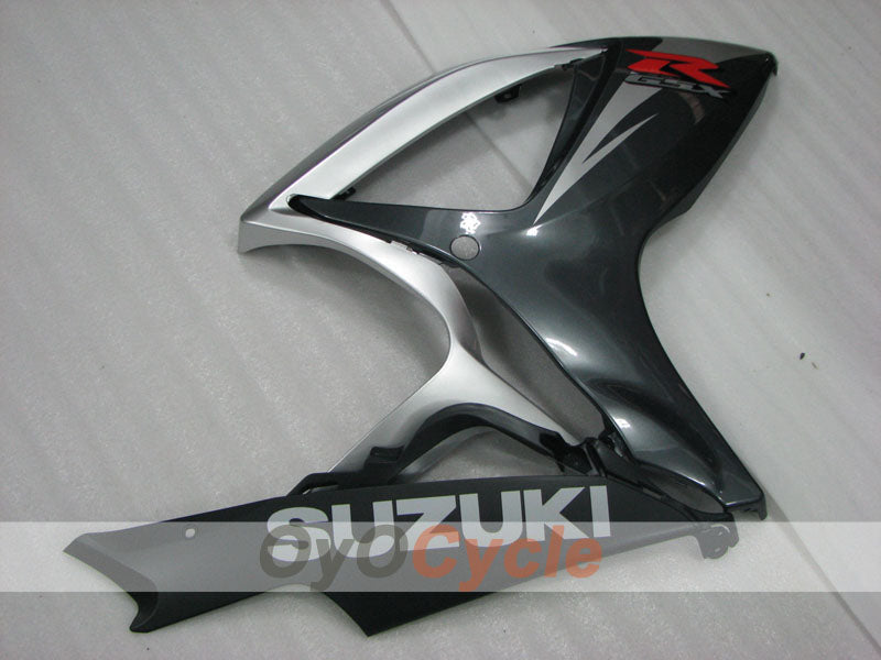Verkleidungssatz für Einspritzung für GSX R600 06-07 - Schwarz, Silber - Werksstil #OYO87905312