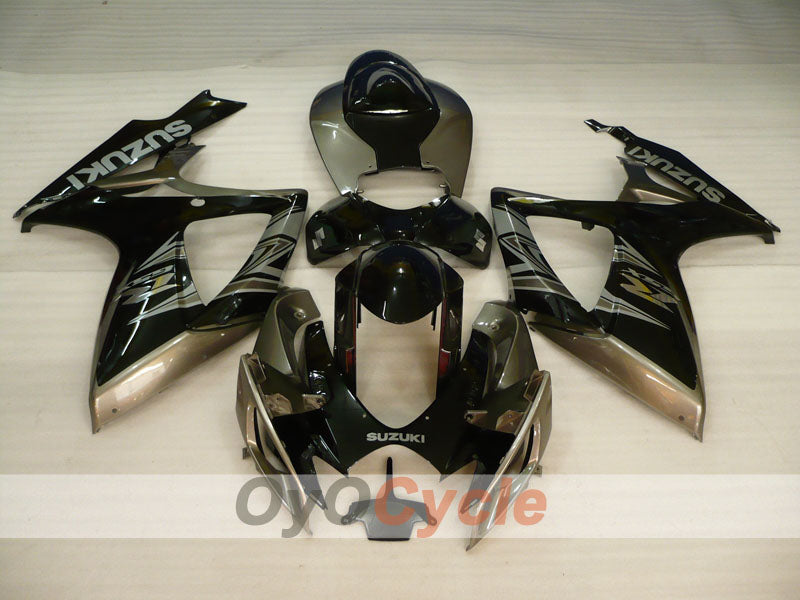 Verkleidungssatz für Einspritzung für GSX R600 06-07 - Schwarz, Grau - Werksstil #OYO87905313