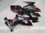 Verkleidungssatz für Einspritzung für GSX R600 06-07 - Schwarz, Fuchsia - Werksstil #OYO87905314