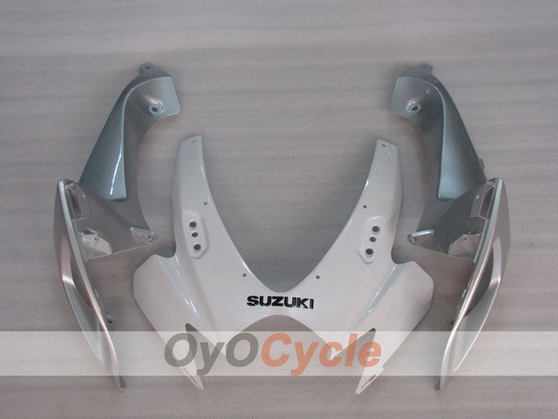 Einspritz-Verkleidungssatz für GSX R750 06-07 - Weiß, Silber - Werksstil #OYO87905357