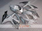 Einspritz-Verkleidungssatz für GSX R750 06-07 - Weiß, Silber - Werksstil #OYO87905357