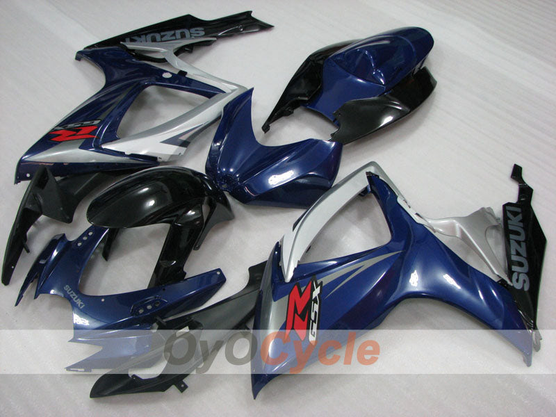 Einspritzverkleidungssatz für 06-07 GSX R600 - Blau, Schwarz - Werksdesign #OYO87905322 Hauptbild
