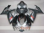 Einspritzverkleidungssatz für 06-07 GSX R600 - Schwarz, Grau - Werksdesign #OYO87905323