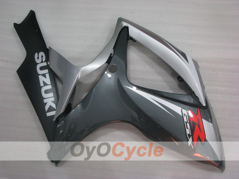 Einspritzverkleidungssatz für 06-07 GSX R600 - Schwarz, Grau - Werksdesign #OYO87905323