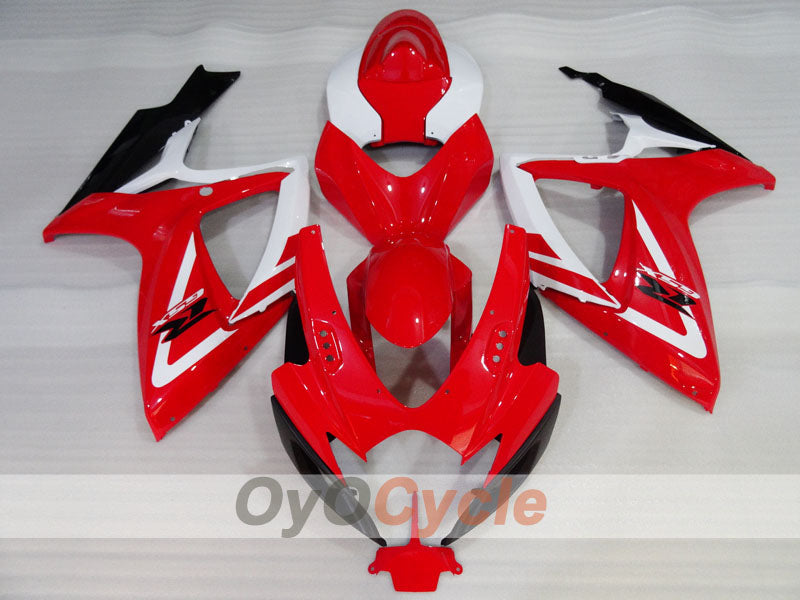 Einspritz-Verkleidungssatz für GSX R750 06-07 - Rot, Weiß - Werksstil #OYO87905363