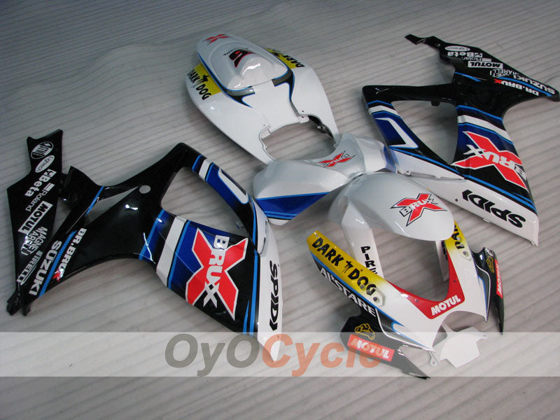 Einspritzverkleidungssatz für GSX R600 06-07 - Weiß, Schwarz - Dark Dog #OYO87905332 Hauptbild