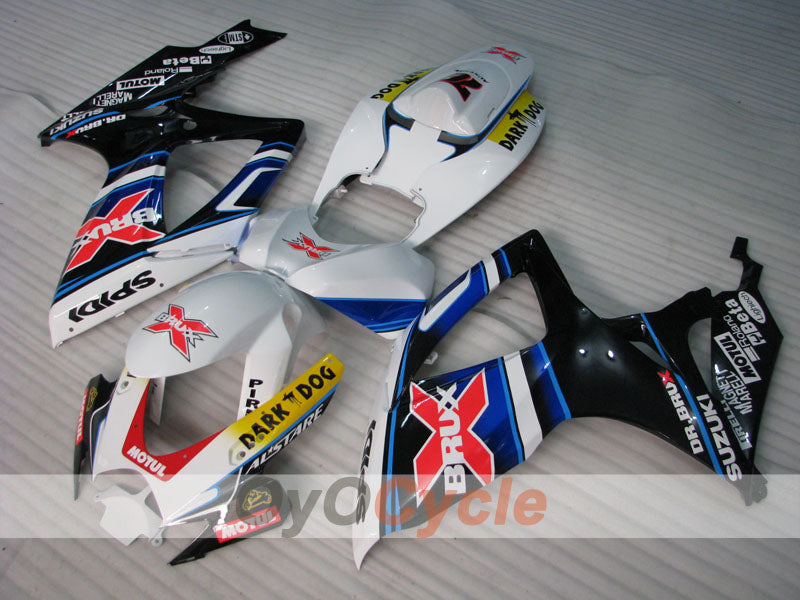 Einspritzverkleidungssatz für GSX R600 06-07 - Weiß, Schwarz - Dark Dog #OYO87905332 Zweitbild
