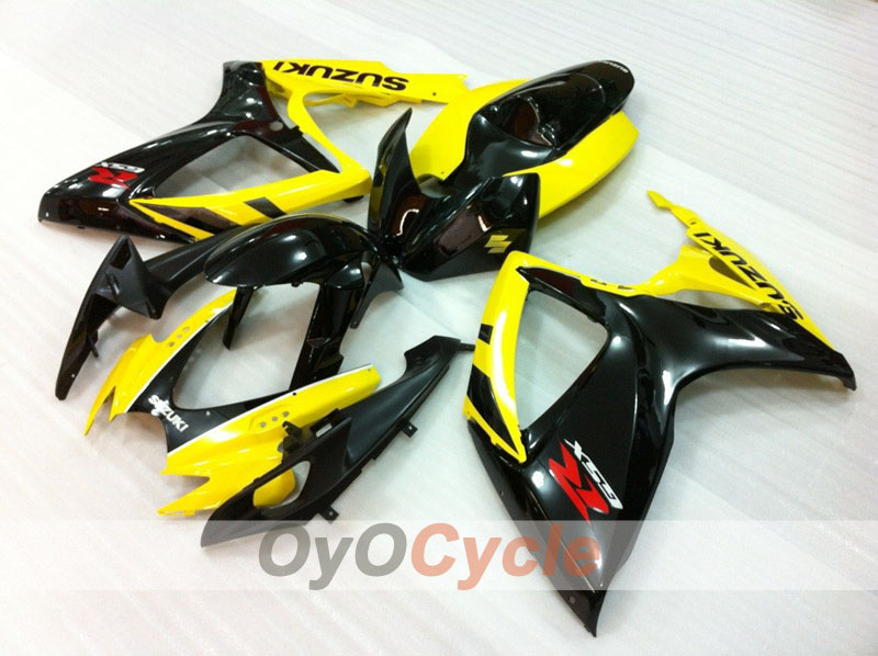 Einspritzverkleidungssatz für GSX R600 06-07 - Gelb, Schwarz - Werksstil #OYO87905334 Zweitbild