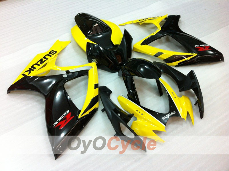 Einspritzverkleidungssatz für GSX R600 06-07 - Gelb, Schwarz - Werksstil #OYO87905334 Hauptbild
