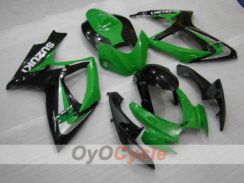 Einspritzverkleidungssatz für GSX R600 06-07 - Grün, Schwarz - Werksstil #OYO87905337 Hauptbild