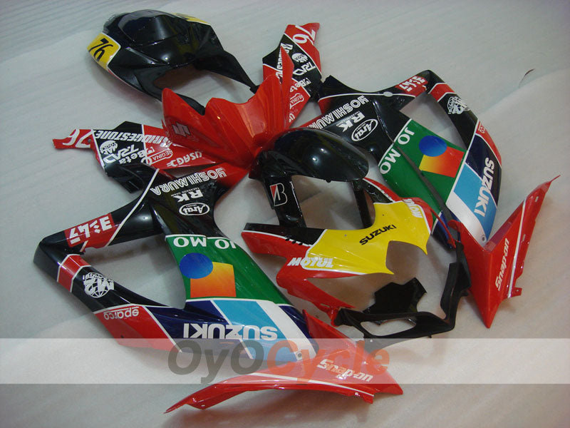 Einspritzverkleidungssatz für GSX R750 08-10 - Rot, Schwarz - RK #OYO87905421