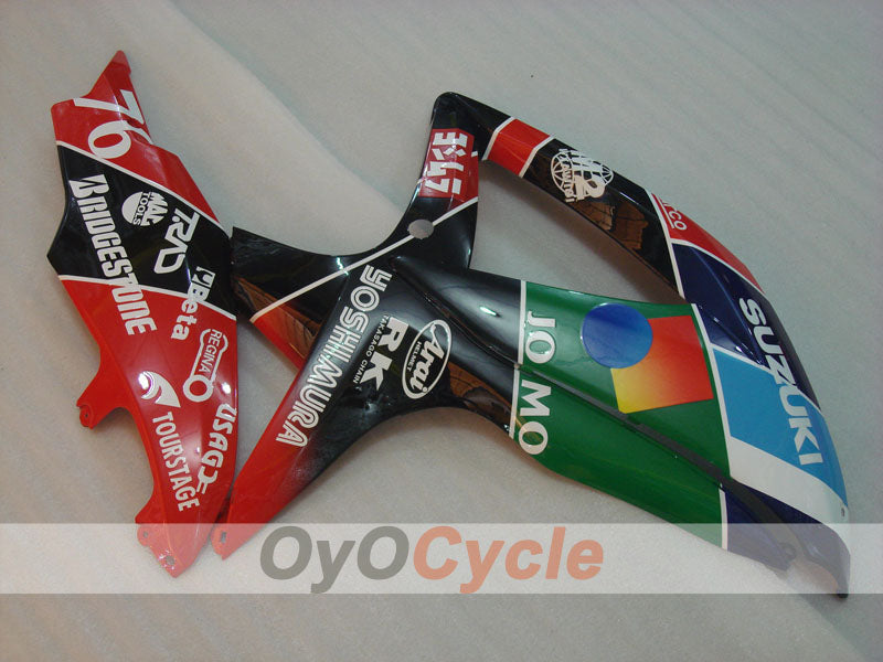 Einspritzverkleidungssatz für GSX R750 08-10 - Rot, Schwarz - RK #OYO87905421