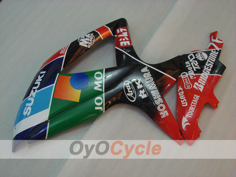 Einspritzverkleidungssatz für GSX R750 08-10 - Rot, Schwarz - RK #OYO87905421