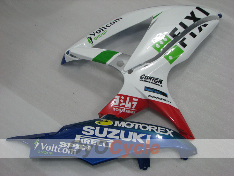 Einspritzverkleidungssatz für GSX R750 08-10 - Blau, Weiß - FIXI #OYO87905422