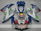 Einspritzverkleidungssatz für GSX R750 08-10 - Blau, Weiß - FIXI #OYO87905422
