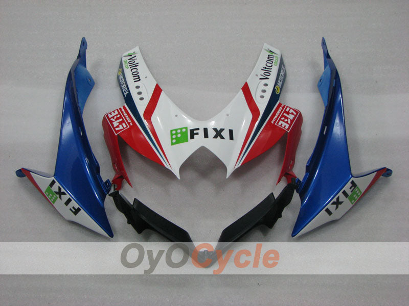 Einspritzverkleidungssatz für GSX R750 08-10 - Blau, Weiß - FIXI #OYO87905422