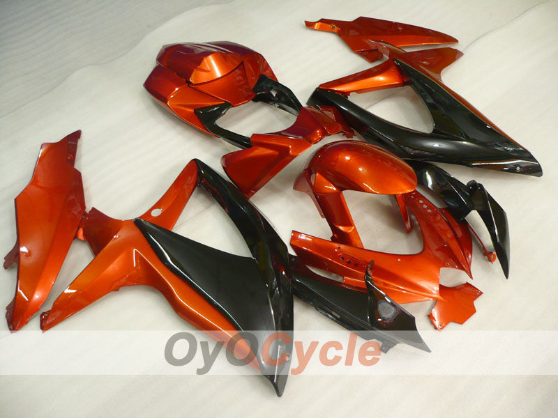 Einspritzverkleidungssatz für GSX R750 08-10 - Orange, Schwarz - Werksstil #OYO87905423