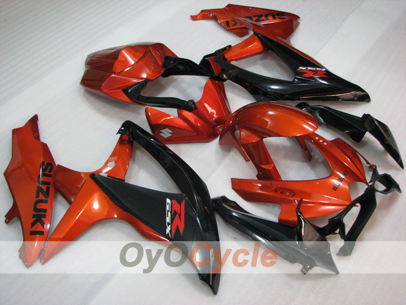 Einspritzverkleidungssatz für GSX R750 08-10 - Orange, Schwarz - Werksstil #OYO87905424