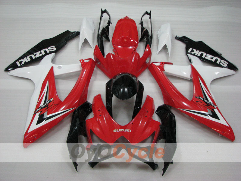 Einspritzverkleidungssatz für GSX R750 08-10 - Rot, Weiß, Schwarz - Werksstil #OYO87905425