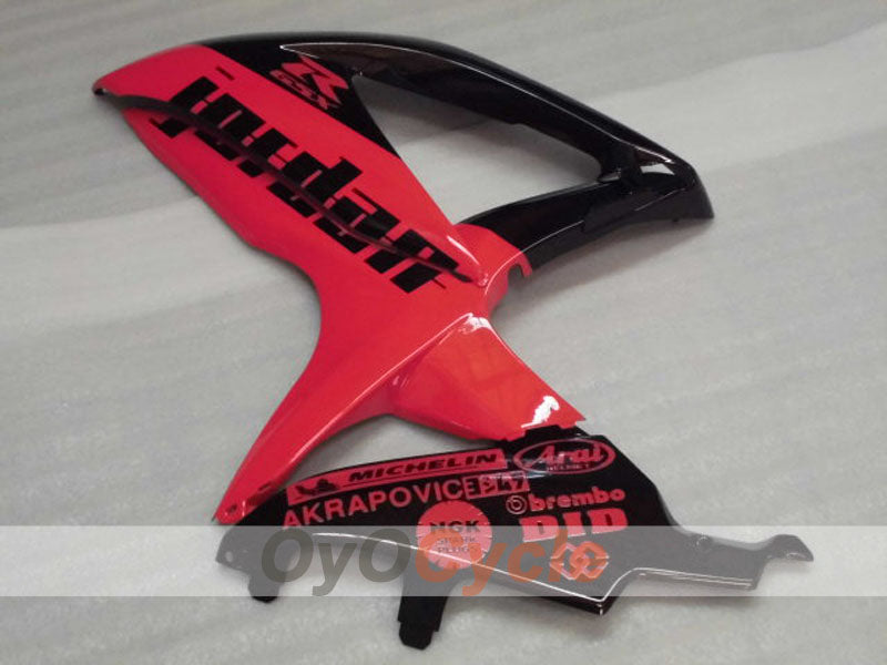 Einspritzverkleidungssatz für GSX R750 08-10 - Rot, Schwarz - Jordan #OYO87905426