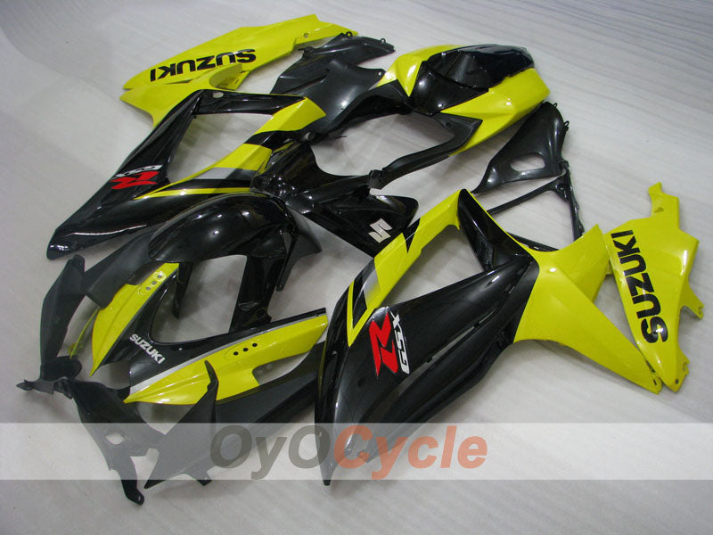 Einspritzverkleidungssatz für GSX R750 08-10 - Gelb, Schwarz - Werksstil #OYO87905427