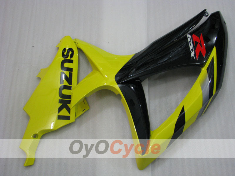 Verkleidungssatz für Einspritzmodelle 08-10 GSX R600 - Gelb, Schwarz - Werksstil #OYO87905384