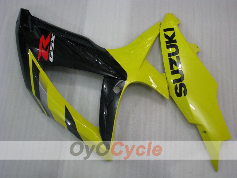 Verkleidungssatz für Einspritzmodelle 08-10 GSX R600 - Gelb, Schwarz - Werksstil #OYO87905384