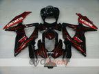 Verkleidungssatz für Einspritzermodelle der GSX R750 08-10 - Rot, Schwarz - Flamme #OYO87905428