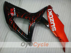 Verkleidungssatz für Einspritzermodelle der GSX R750 08-10 - Rot, Schwarz - Flamme #OYO87905428
