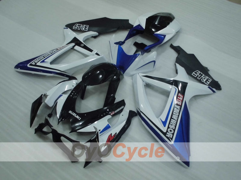 Verkleidungssatz für Einspritzermodelle der GSX R750 08-10 - Blau, Weiß - YOSHIMURA #OYO87905430