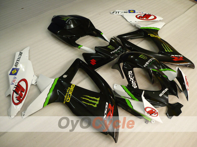 Verkleidungssatz für Einspritzermodelle der GSX R750 08-10 - Weiß, Schwarz - Monster #OYO87905431 Hauptbild